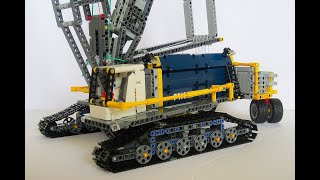 Lego Technic Crawler crane 42055 C model  4 feet tall [upl. by Ahseryt]