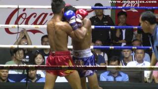 Muay Thai  Sangmanee vs Luknimit Rajadamnern Stadium 14th August 2014 Full Fight [upl. by Nhguavoj953]