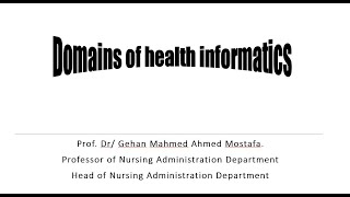 Domains of health informatics [upl. by Luhem897]