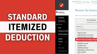 What are Standard and Itemized Deductions On TurboTax 2024 [upl. by Aciras551]