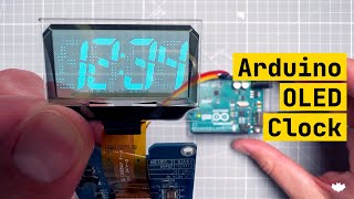 Arduino OLED Segmented Clock [upl. by Bethesde]