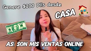 Genere 200 Dlls desde casa con mis ventas online💵🏠 [upl. by Enaelem]