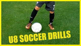 u8 Soccer Drills  Practice Plans [upl. by Elamor]