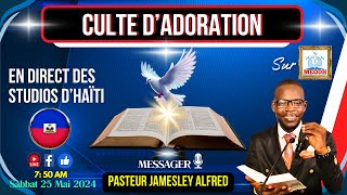 Culte dAdoration live sur MEODH Haïti Past Jamesley Alfred 250524 [upl. by Brownson]