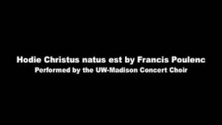 Hodie Christus natus est by Francis Poulenc [upl. by Ellemaj89]