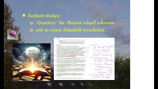 Sachtextanalyse  mdl Abi  Grundriss  mehr Punkte weil übersichtlich und einprägsam [upl. by Branen]