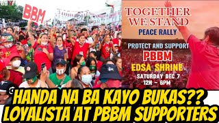 PBBM SUPPORTERS HANDA NG SUMUGOD SA EDSA SHRINE BUKAS [upl. by Wystand]