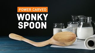 Wonky Spoon Using The TURBO Scraper  Arbortech Tools [upl. by Hahseram]