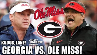 🚨 Georgia GOT GOT 🚨 Lane Kiffin with his BEST WIN at Ole Miss  The Matt Barrie Show [upl. by Micaela]