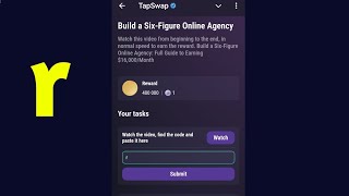 Build a SixFigure Online Agency  TapSwap Code [upl. by Soloman]