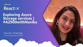 Exploring Azure Storage services  AZ900withNavika [upl. by Iknarf]