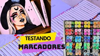 REVIEW De Marcadores BARATINHOS DA CHINA  TOUCH MORKY  Touch Markers [upl. by Erdnoid]