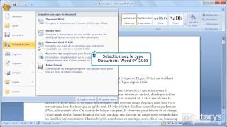 Comment assurer la compatibilité de vos documents Word 2007 [upl. by Odnumde545]