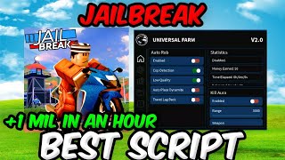 Jailbreak Script 💸  Auto Rob Infinite Crates Kill Aura  NO KEY [upl. by Ojibbob522]