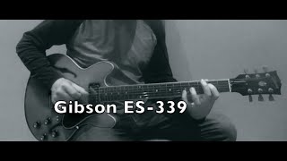 Gibson ES339 Custom Shop Bluesy jam  guitar demo [upl. by Nairred896]