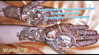 Bridal Mehendi Artists Vizag Mehndi Artists in Vizag Call Us 9538338299 [upl. by Lorens]