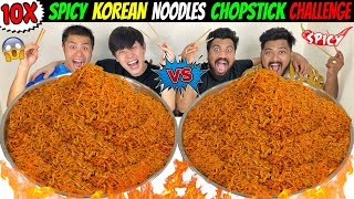 SPICY 🌶 2X Ramen Eating Challenge 😱😱  20 Packets Ramen 😱😱 ASMR Mukbang  So Saute [upl. by Salema]