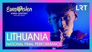 Silvester Belt  Luktelk  Lithuania 🇱🇹  National Final Performance  Eurovision 2024 [upl. by Jaymee]