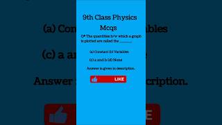 9th Class Physics Board Mcqs Ch2  PPSC Physics Mcqs Video 27 trendingshorts trendingvideo [upl. by Cindee]