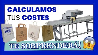 🥇 CALCULAMOS PRECIO de imprimir BOLSAS de papel DESDE 1 UNIDAD¡ Impresora de cajas PRINTBOX VERSA [upl. by Alecram619]