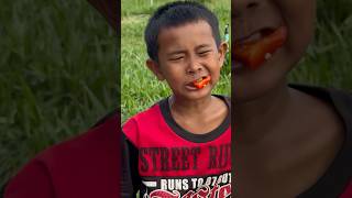 Yummy Bites Capsicum 🫑 Pork Chops eating by villagee viralvideo shorts satisfying fypシ゚ [upl. by Nerehs]