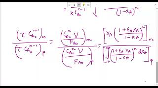 LEC 33 Mixed Flow vs Plug Flow Reactors for n th order single reactions [upl. by Anidam608]