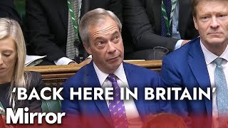 Nigel Farage brutally mocked for rare appearance at PMQs [upl. by Kcod]