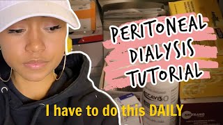 My Daily Peritoneal Dialysis  TUTORIAL Amia Machine [upl. by Grevera912]