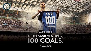 MAURO ICARDI  All 100 Inter Goals  Icardi100 ⚽️⚫️🔵 [upl. by Capriola788]