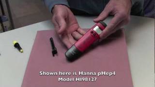 How to change the probe on a hanna pH meter [upl. by Mahmud]