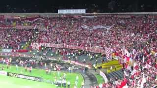 Santa Fe  Olimpia  SALIDA E HIMNOS Full HD [upl. by Drofliw]