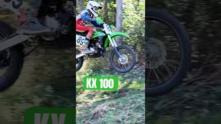 Braxxton trying a Kawasaki KX 100 DirtBike KidsThatRide [upl. by Brandenburg]