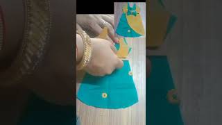 Beautiful frock cuttingYtshort [upl. by Ahsimit]