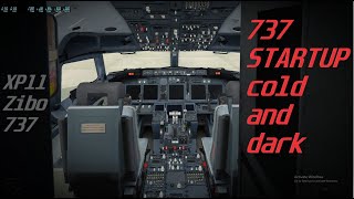 Boeing 737 FULL STARTUP from Cold and Dark to Ready for Taxiing XPlane 11 Zibo 737 [upl. by Giovanni]