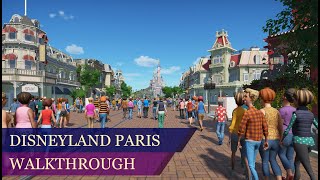 Disneyland Paris  Planet Coaster Walkthrough [upl. by Hershell]