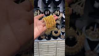 Gold Plated Bangles Sets 6 Pieces Sets Guaranteed Bangles Sets 🔥😍trending shorts viralvideo fyp [upl. by Amlus763]