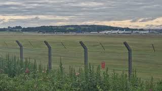 Qatar Executive G650ER Gulfstream A7CGH taking off Edinburgh 7724 [upl. by Ativel]