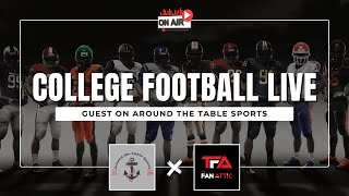 College Football Live on Around the Table Sports Georgia knocks off Texas  Vols beat Alabama [upl. by Ainorev]