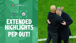 PEP OUT  Tottenham Hotspur v Manchester City extended highlights [upl. by Also]