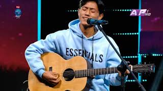 Kandel Limbu quotKati bachaula haii Maya Timi uta ma yeta sailiquot Nepal Idol Season 4 Performance 2022 [upl. by Lessard]