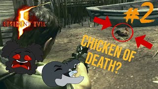 CHICKEN ATTACK  Resident Evil 5 Part 2 [upl. by Ribble]