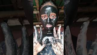 Charcoal face mask 🖤 shorts charcoal face mask Munmunkonai youtubeshorts like comment share [upl. by Ulane78]