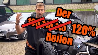 Der 120 REIFEN  Bridgestone AT41 im Test auf der BMW GS 1250 Adventure [upl. by Calvinna]