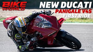 New Ducati Panigale V4  First Ride [upl. by Ahsieyt]