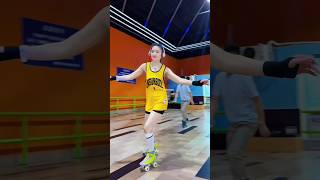 girl unique skating with bilionera song bilionera​ skating​ skater​ bts song​ shorts​ [upl. by Burdett]