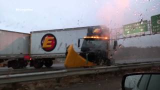 VIDEO Truck Accident on New Jersey Turnpike I95 [upl. by Radie]