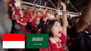 Korean reaction Indonesia  Saudi Arabia IN GBK🇮🇩🇸🇦timnas Indonesia [upl. by Aeynod]