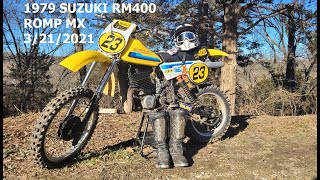 1979 Suzuki RM400 ROMP MX [upl. by Sirois163]