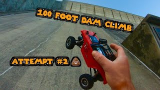 SCX24 Dam Climb Attempt 2  DID I MAKE IT TO THE TOP [upl. by Anwahsar]