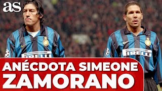 La CÓMICA respuesta de ZAMORANO a SIMEONE en el INTER de MILÁN [upl. by Lenhart]